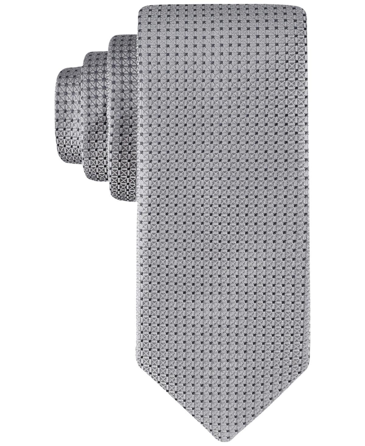 Calvin Klein Mens Sabrina Micro-Grid Tie Product Image