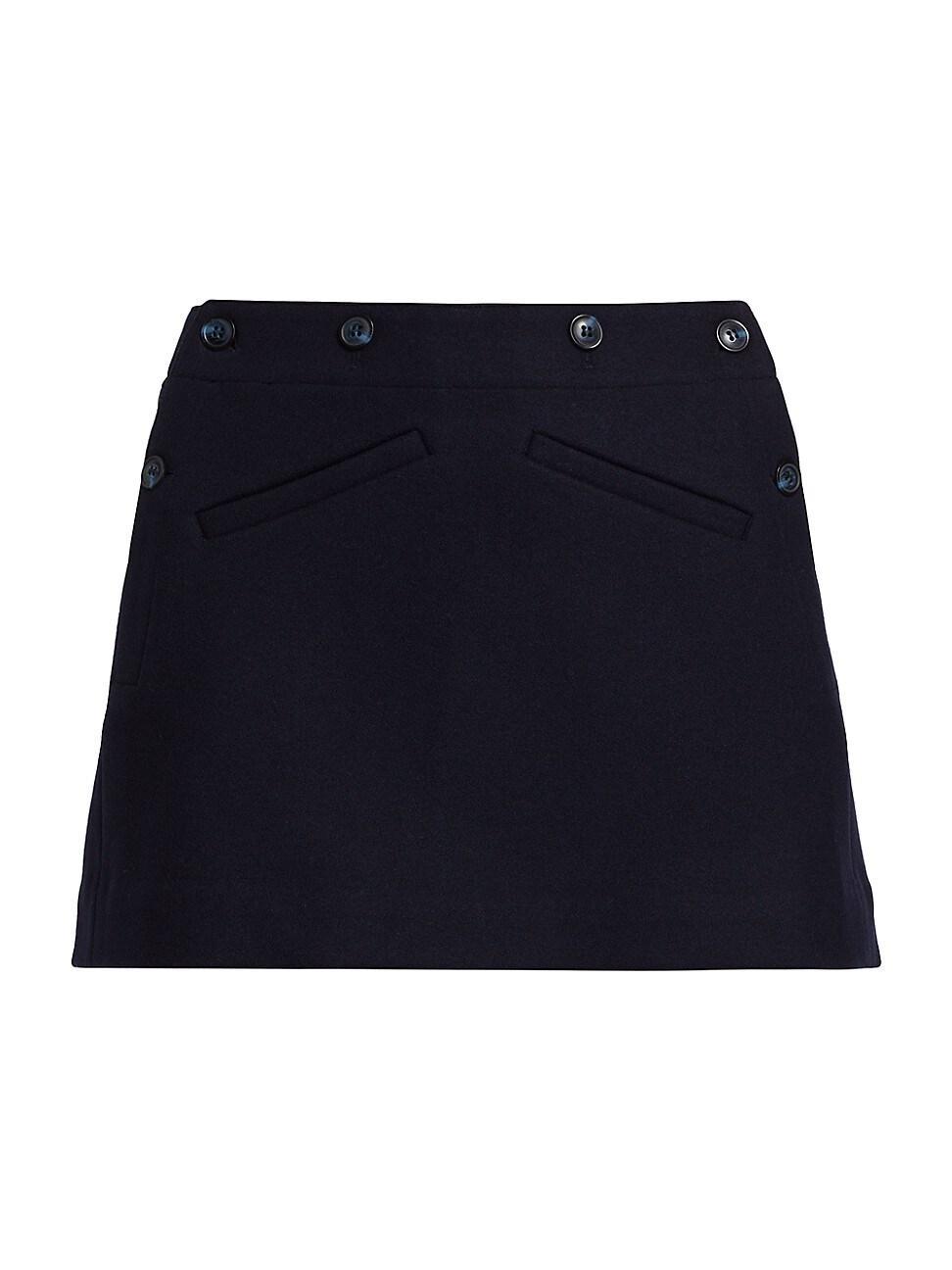 Womens Raina Wool-Blend Miniskirt Product Image