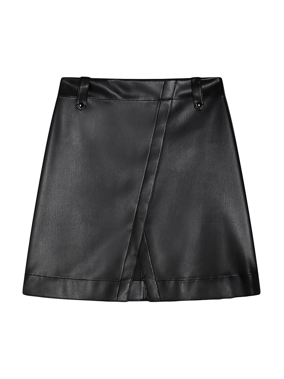 Womens Aere Faux-Leather Miniskirt Product Image