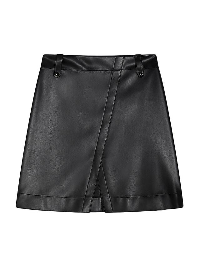 Womens Aere Faux-Leather Miniskirt Product Image