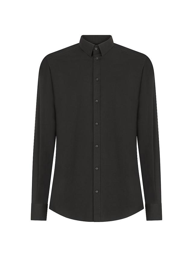 Mens Solid Dress Shirt Product Image