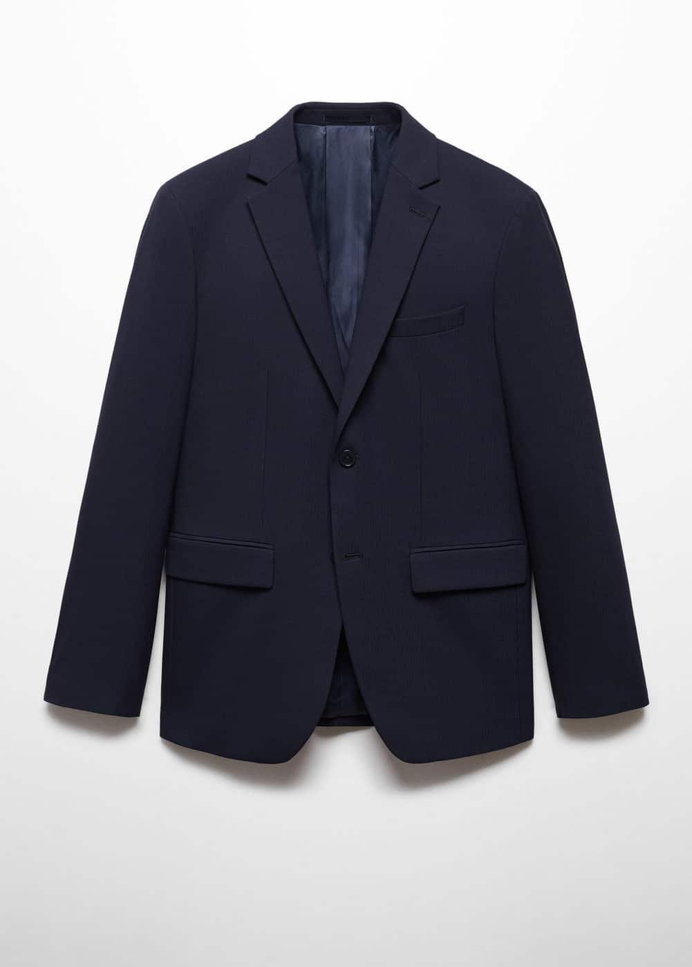 Mango Mens Stretch Fabric Slim-Fit Suit Jacket Product Image