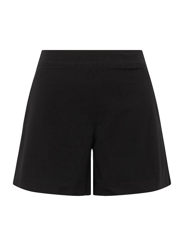 Womens Polished Stretch-Cotton Shorts Product Image