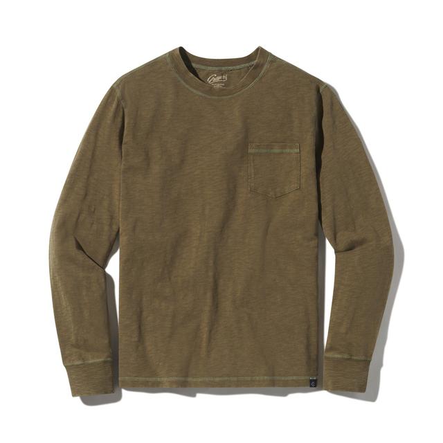 Hewitt Garment Dyed Pocket Tee - Military Olive Product Image