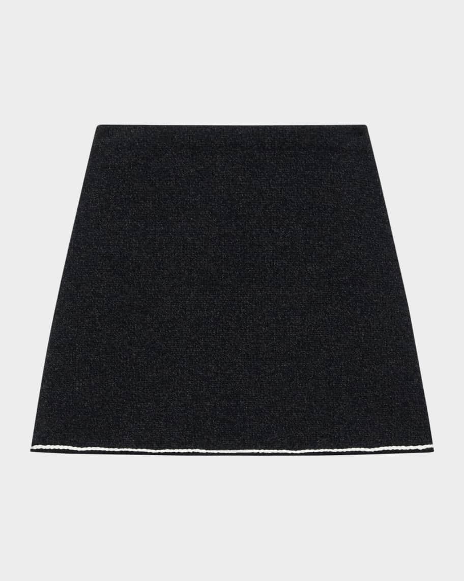 Stitched Wool-Cashmere Mini Skirt product image