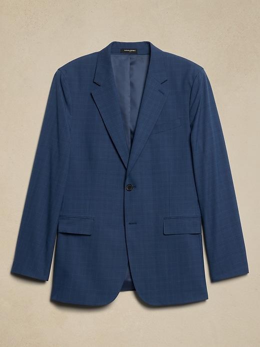 Tailored Blue Glen Plaid Suit Jacket Product Image