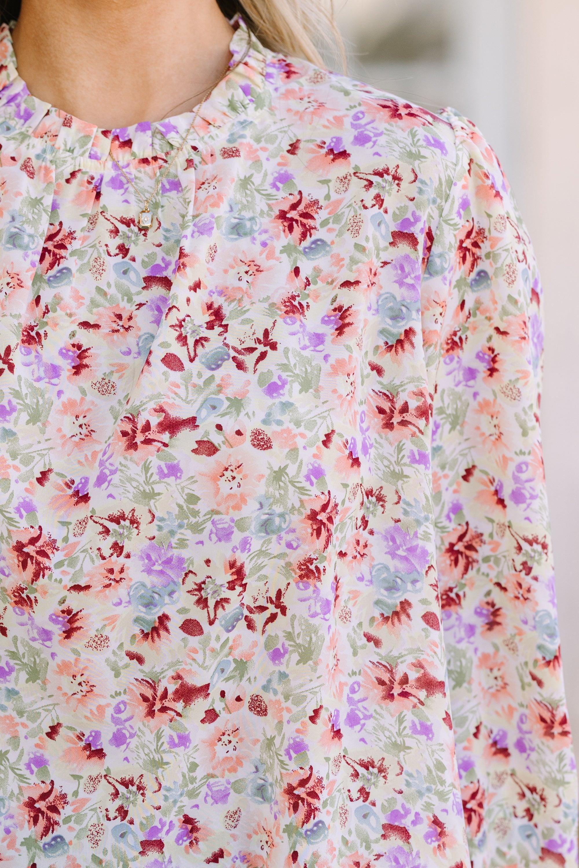 Can't Change Sage Floral Blouse Female Product Image