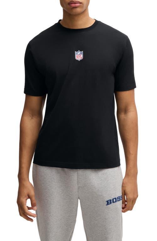 HUGO BOSS Boss X Nfl Stretch-cotton T-shirt With Special Branding In Nfl Generic Product Image