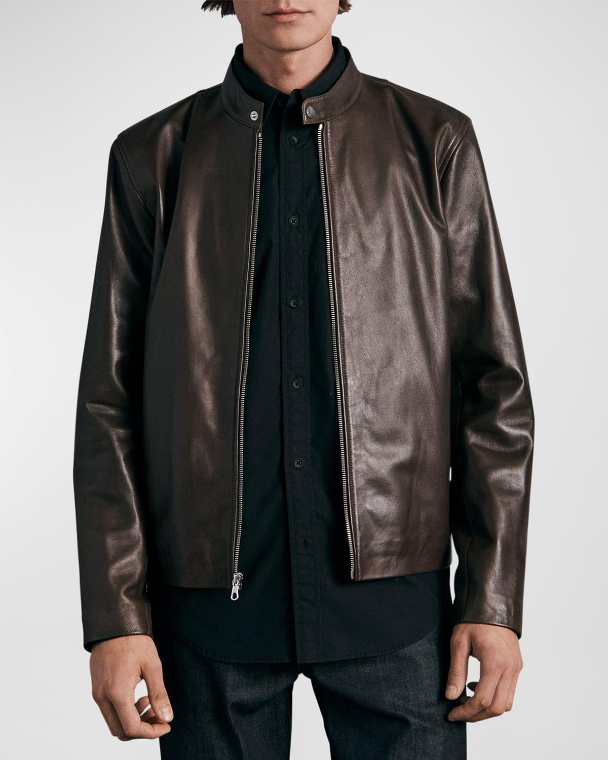 Mens ICONS Archive Cafe Racer Leather Jacket Product Image