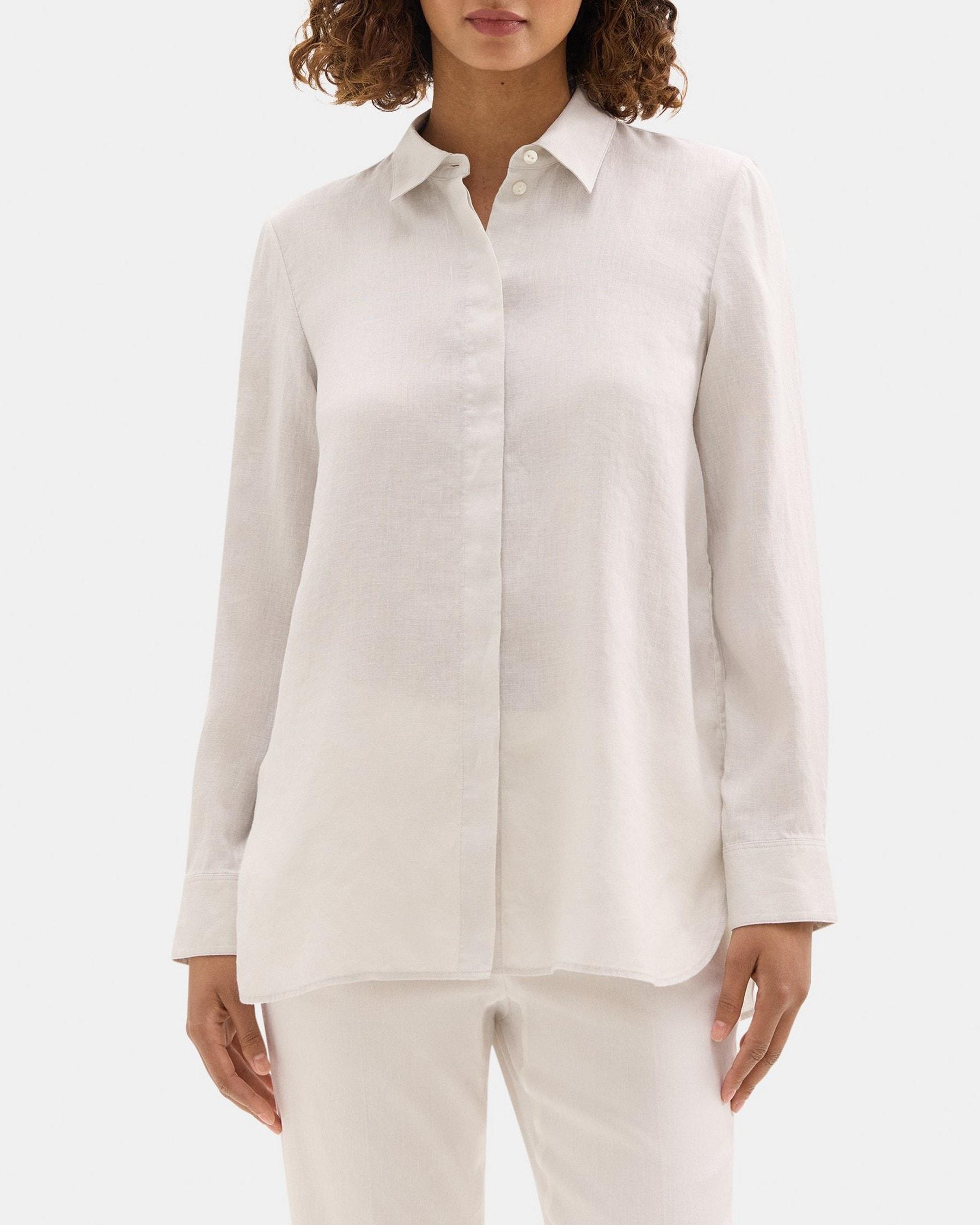 Tunic Shirt in Linen Product Image