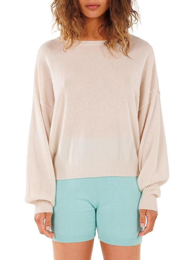 Womens Abby Cashmere Balloon-Sleeve Sweater Product Image