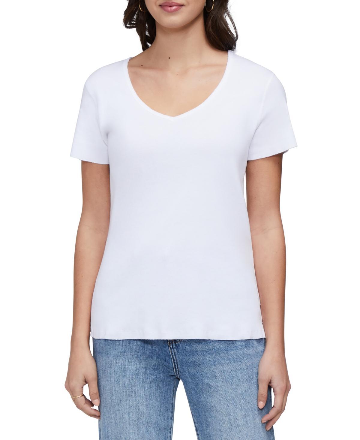 Three Dots Womens V-Neck Short Sleeve T-Shirt Product Image