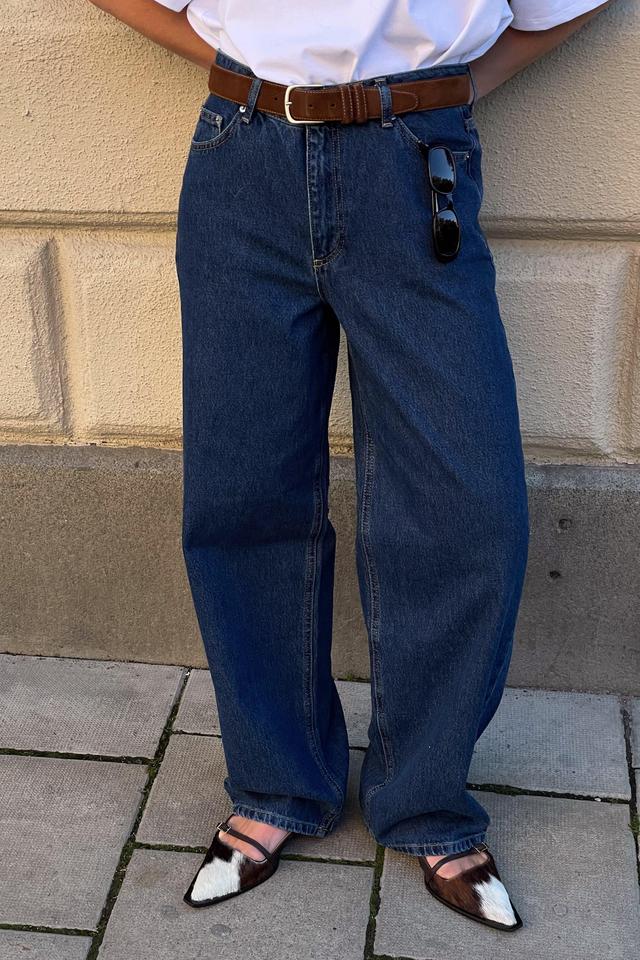 Loose Low Waist Long Jeans Product Image