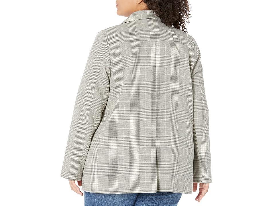 Madewell Plus Dorset Blazer with Welt Pockets (Nicholas Glen Plaid) Women's Jacket Product Image