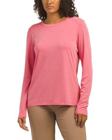 Long Sleeve Top With UPF 50 for Women | Polyester/Spandex/Cotton Product Image