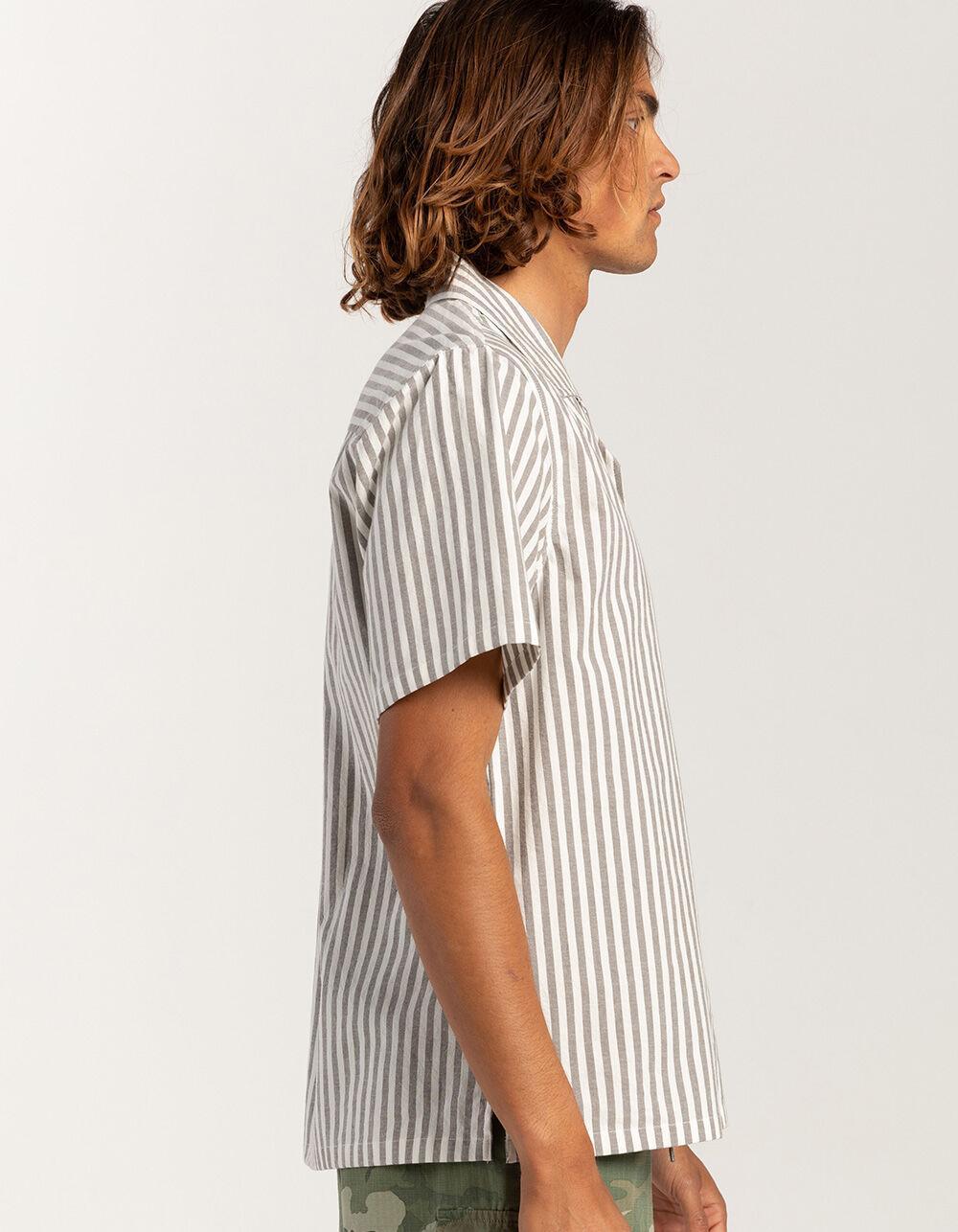 RSQ Mens Stripe Oxford Camp Shirt Product Image