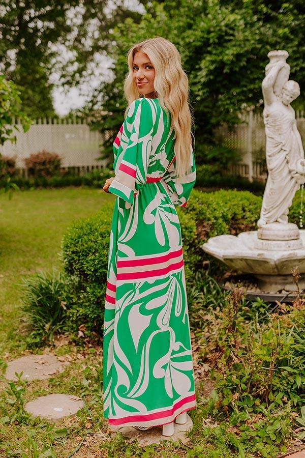 Sunshine and Sangrias Maxi Dress in Green Product Image