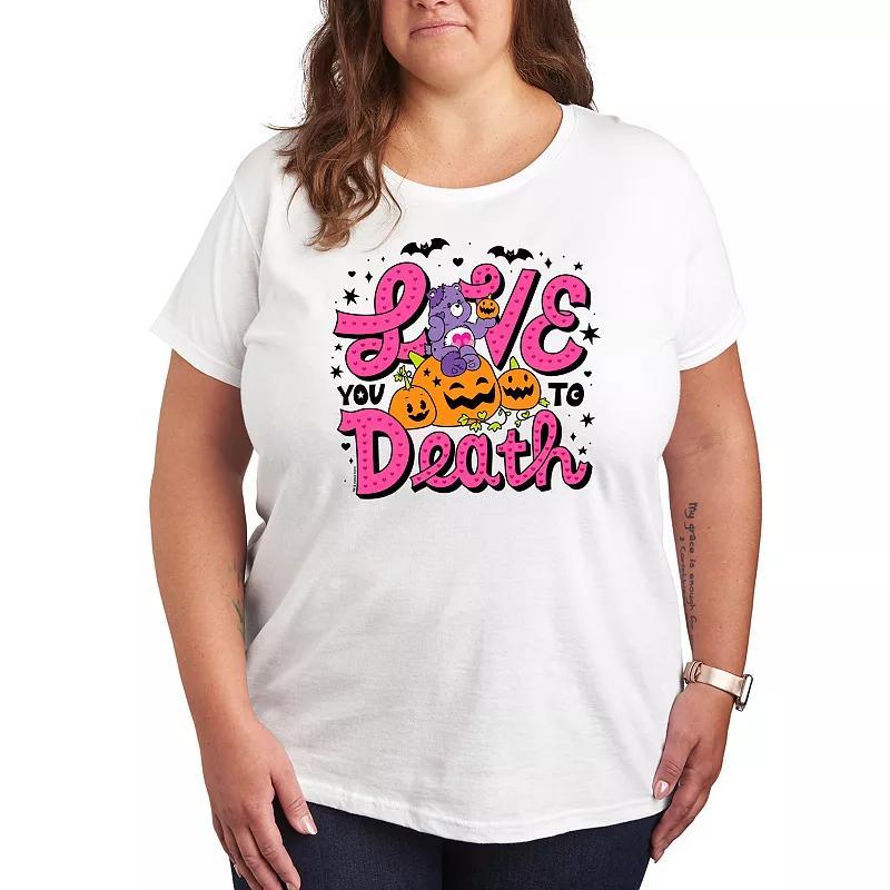 Plus Size Care Bears Halloween Love You To Death Graphic Tee, Womens Product Image