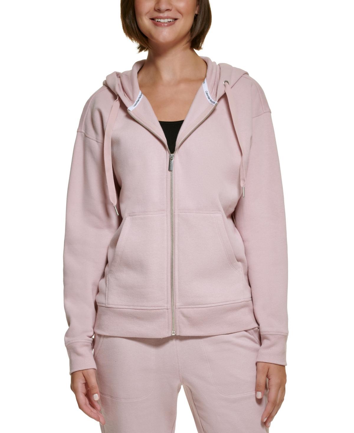 Calvin Klein Performance Womens Long-Sleeve Zip-Front Hoodie Product Image