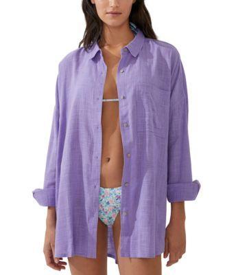 Cotton On Womens Swing Beach Cover Up Shirt Product Image