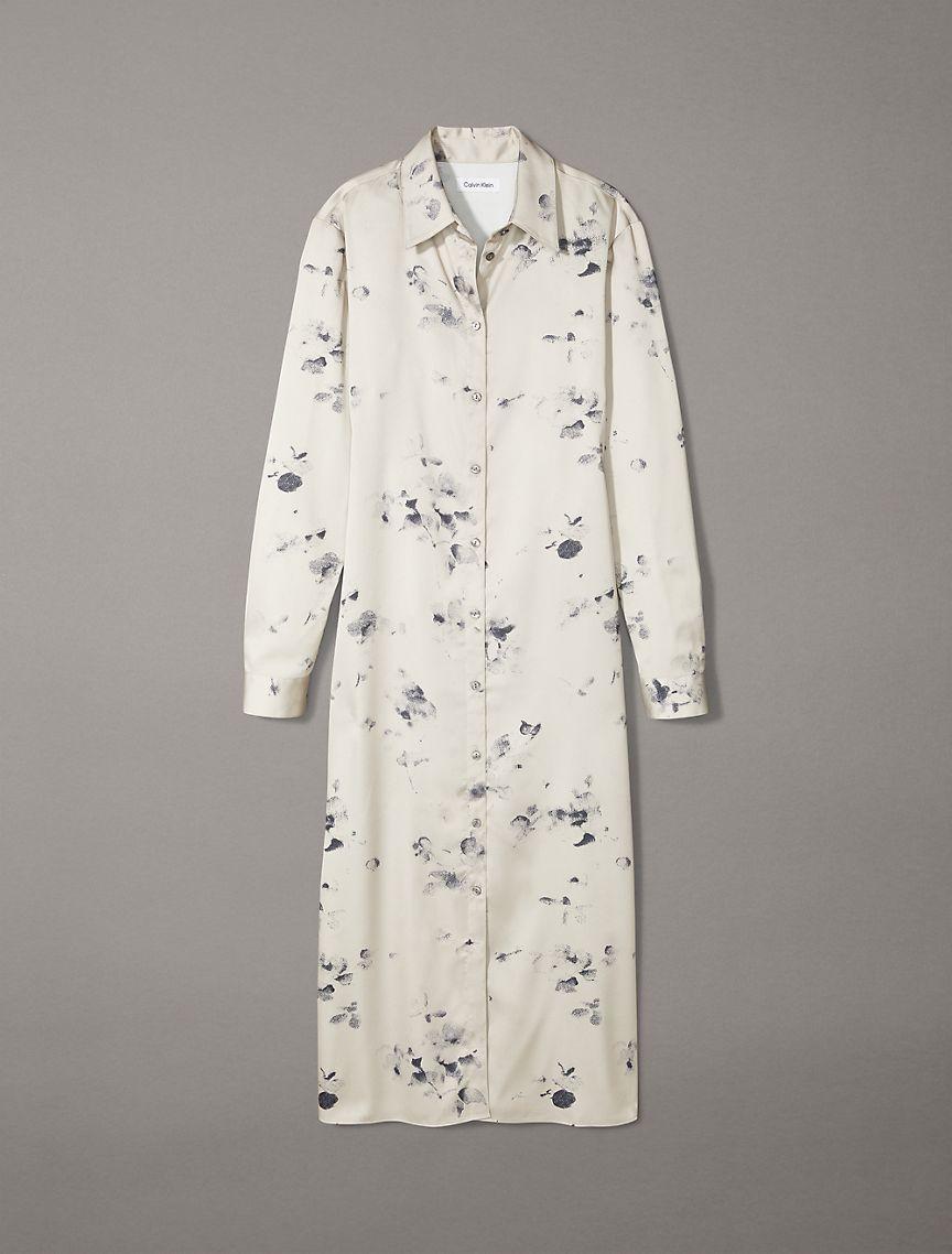 Printed Blossom Shirt Dress Product Image