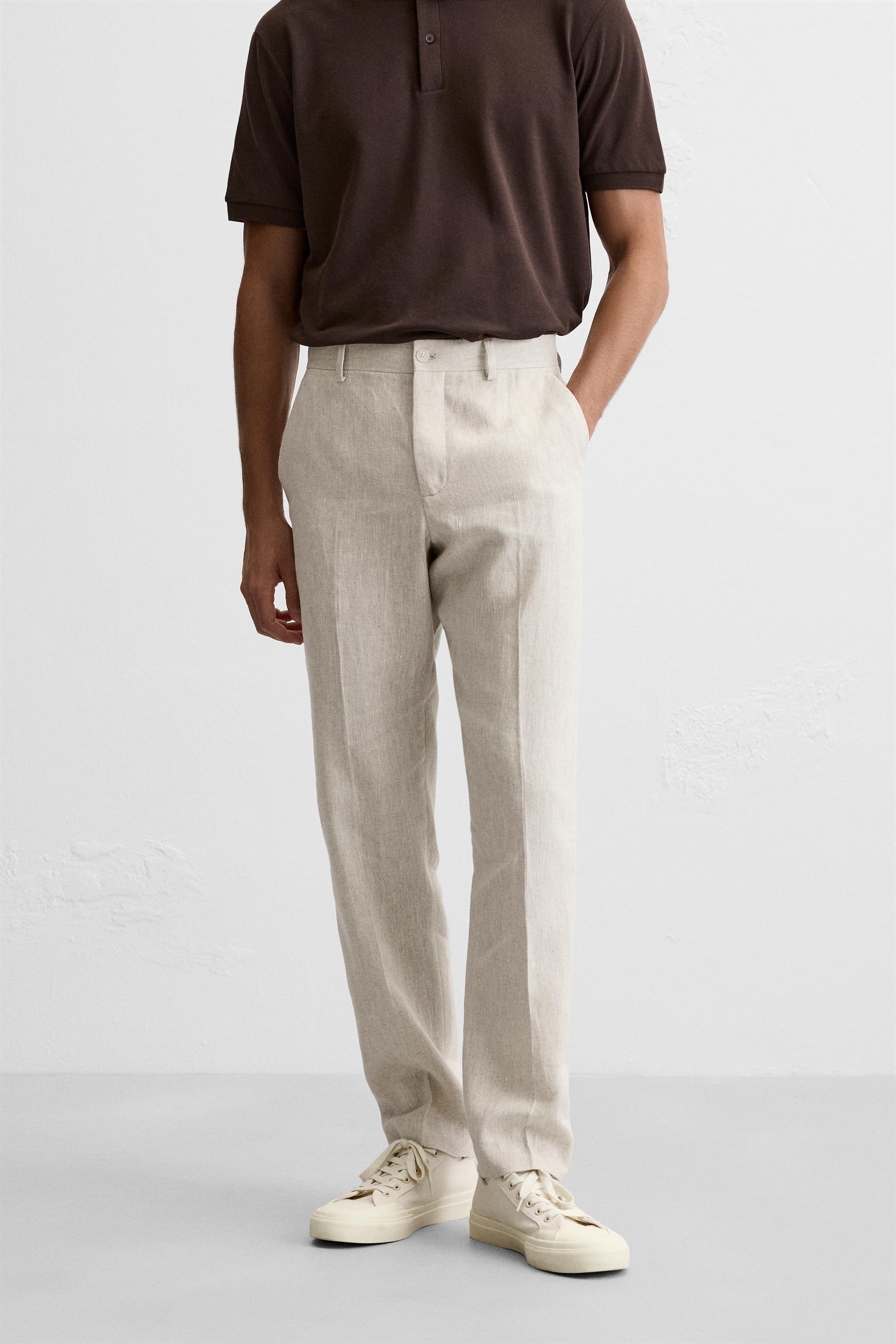 LINEN PANTS IN 100% LINEN Product Image