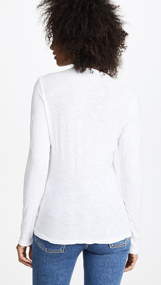 James Perse Long Sleeve Slub Crew Tee | Shopbop Product Image