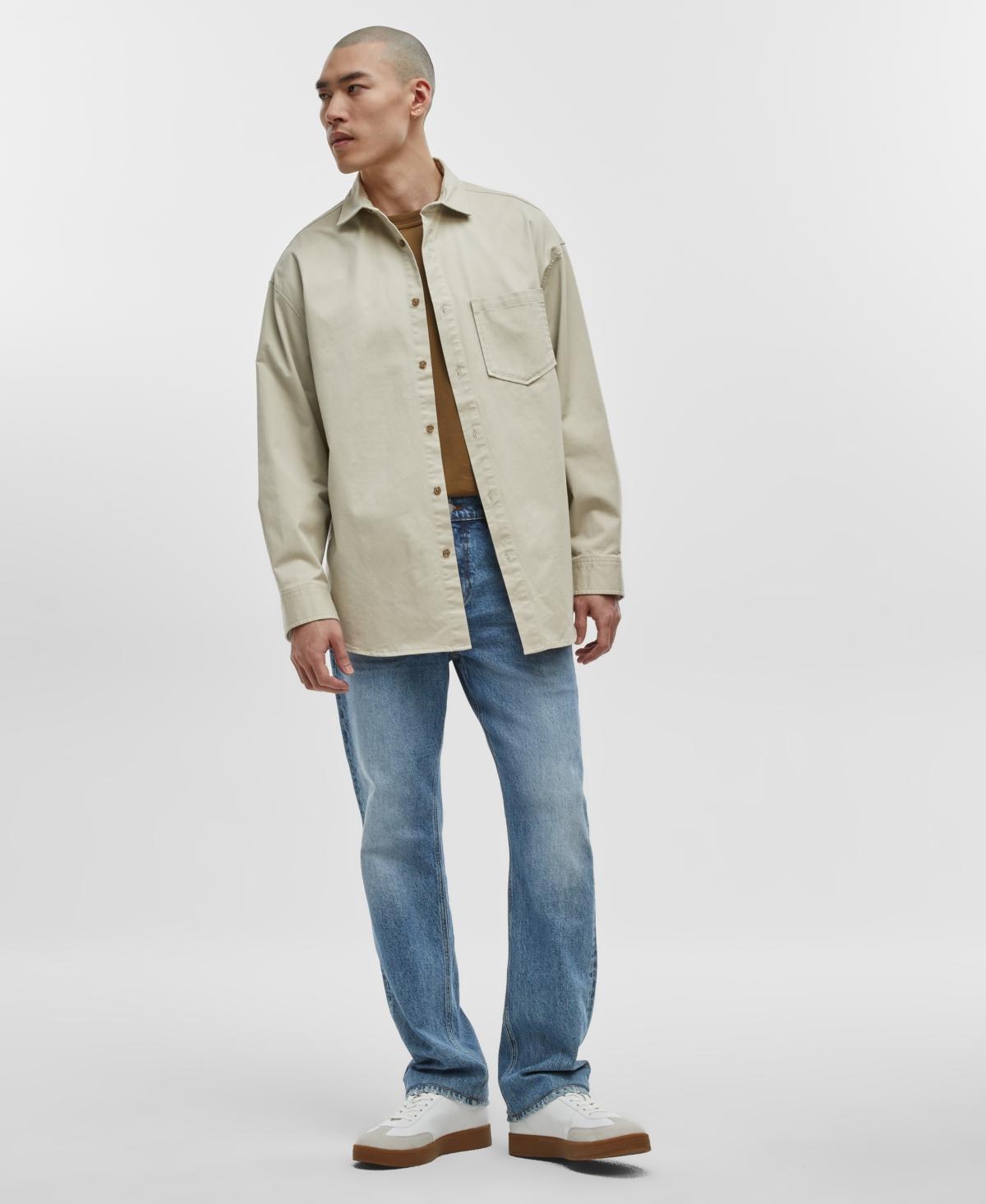 Mode of One Mens Relaxed-Fit Button-Down Twill Shirt, Created for Macys Product Image