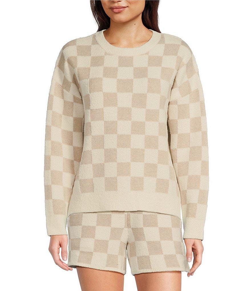 Barefoot Dreams CozyChic® Cotton Checkered Pullover Product Image