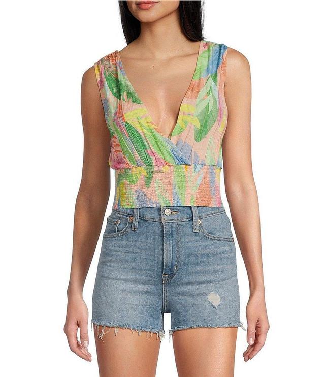 Hurley Tropical Paradise Printed Cropped Tank Top Product Image