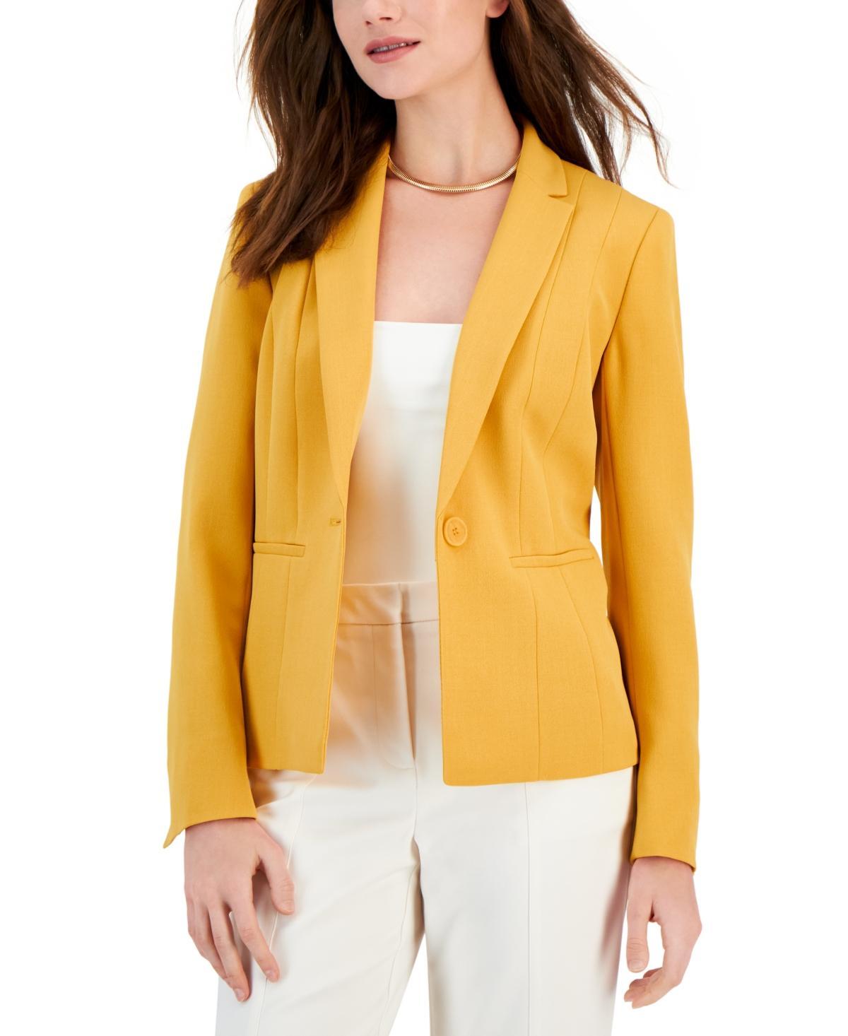 Kasper Petite Crepe One-Button Blazer Product Image