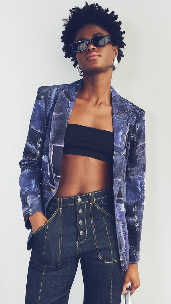 Cinq à Sept Photoreal Denim Cheyenne Blazer | Shopbop Product Image