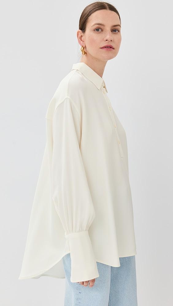 ANINE BING Lake Pullover Shirt Ivory | Shopbop Product Image