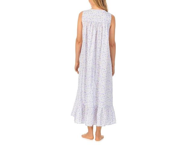 Eileen West Cotton Lawn Sleeveless Ballet Gown (Winter Ditsy) Women's Pajama Product Image