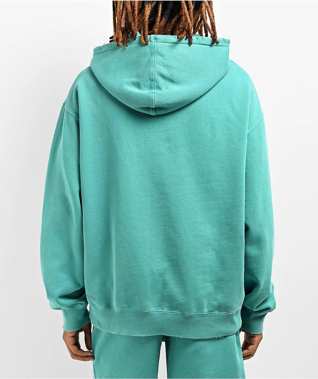 Ninth Hall Fundamentals Bay Blue Boxy Hoodie Product Image