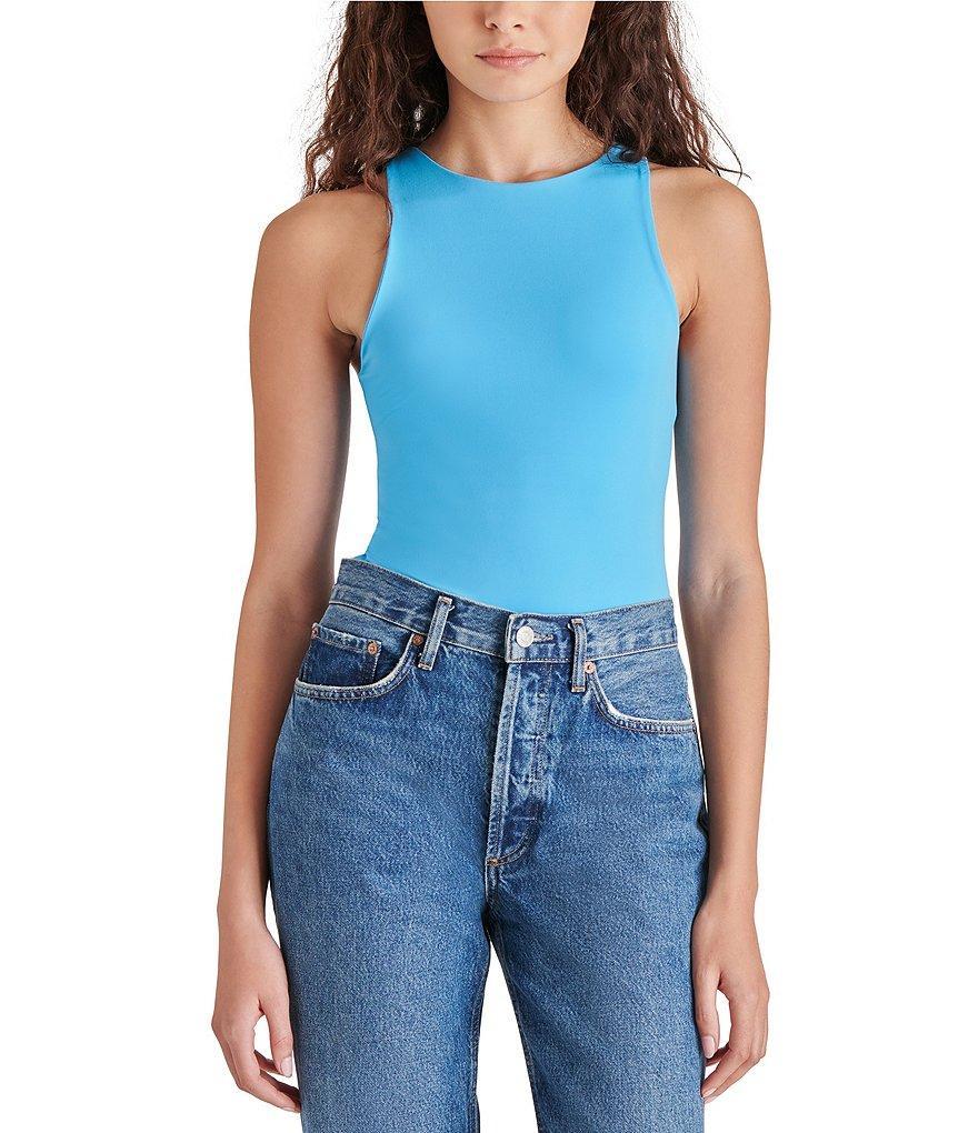 Steve Madden Nico Knit Crew Neck Sleeveless Bodysuit Product Image