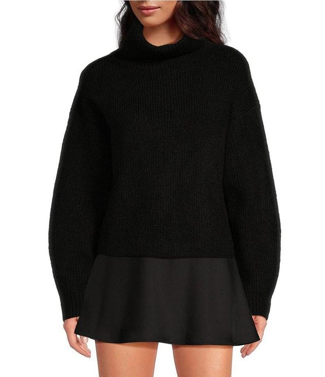 Gianni Bini Juliet Imitation Alpaca Turtleneck Long Sleeve Sweater Product Image