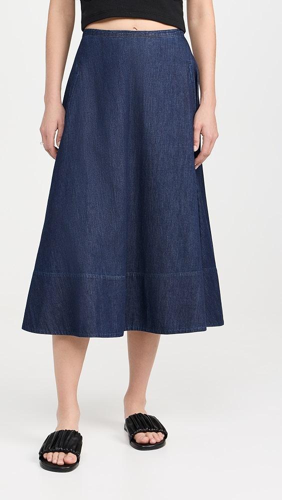 Tibi Summer Denim Circle Skirt | Shopbop Product Image