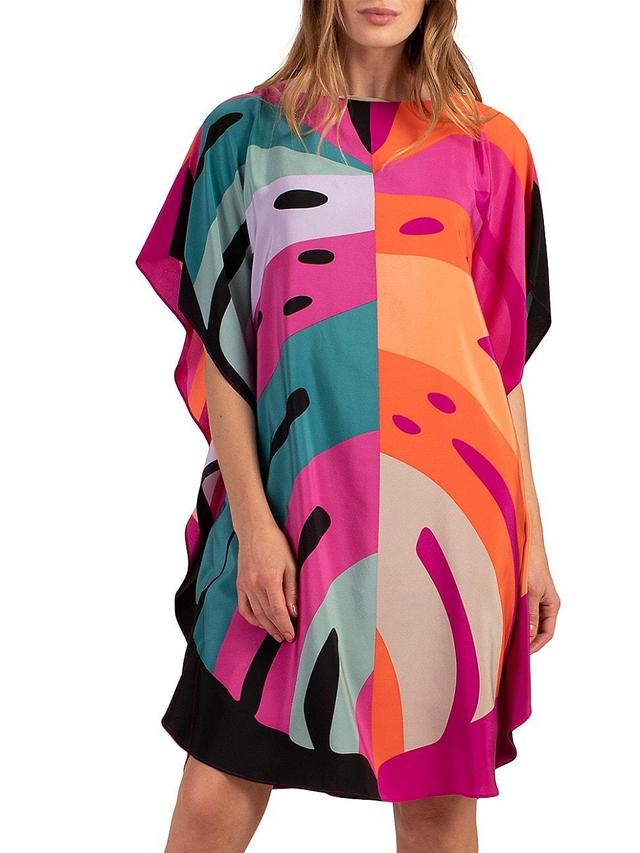 Womens Global Silk Caftan Dress Product Image