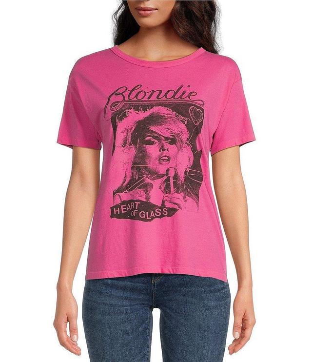 Daydreamer Blondie Heart of Glass Ringer Crew Neck Short Sleeve Graphic Tee Shirt Product Image