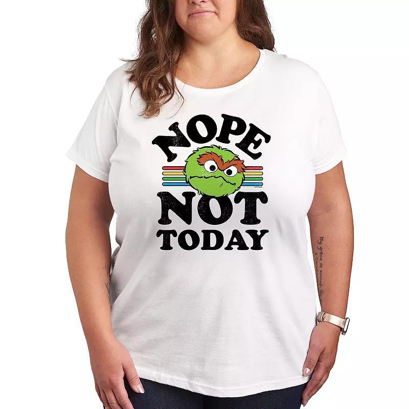 Plus Sesame Street Nope Not Today Graphic Tee, Womens Product Image