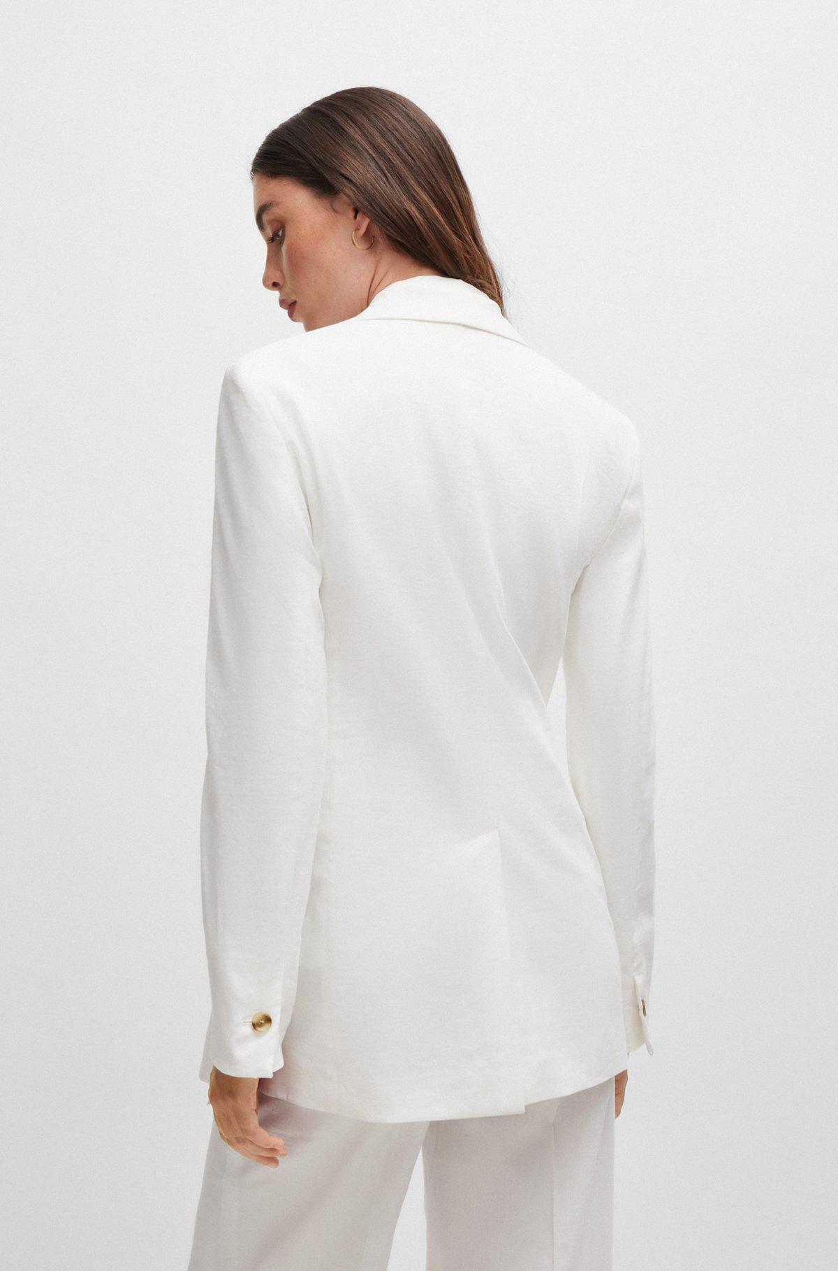 Regular-fit jacket in a linen blend Product Image