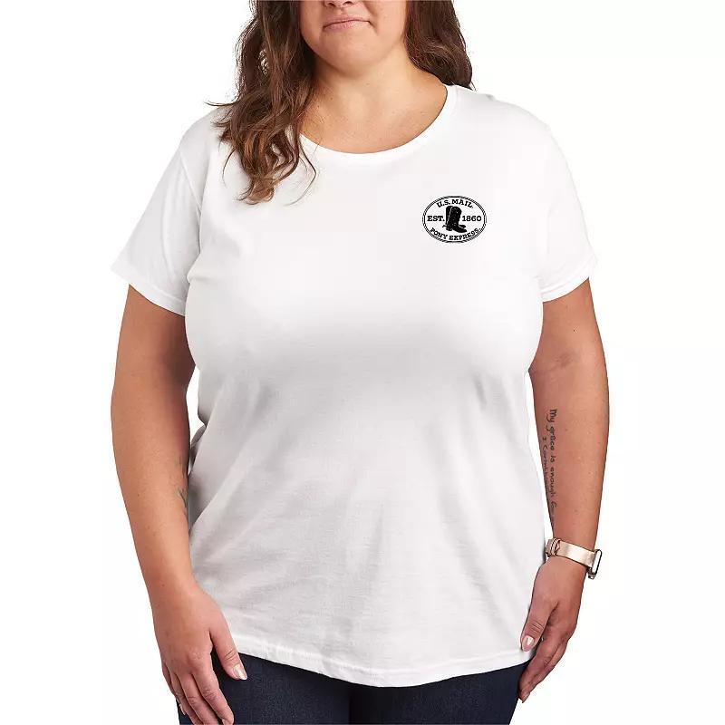 Plus Size USPS Pony Express Graphic Tee, Womens Product Image