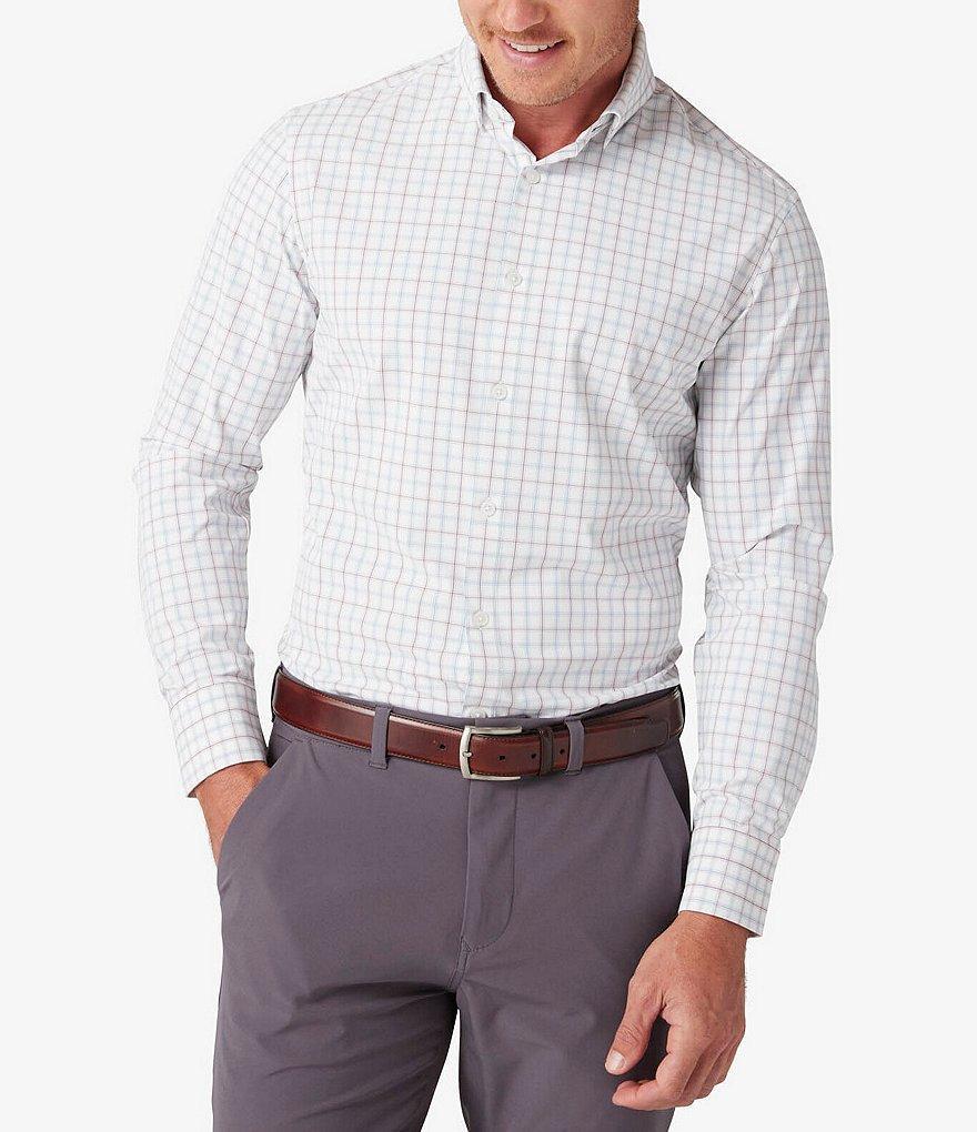 Mizzen+Main Leeward Performance Stretch Hebron Plaid Long Sleeve Woven Shirt Product Image