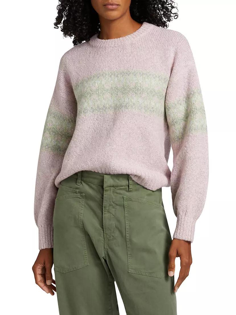 Fair Isle-Style Crewneck Sweater Product Image