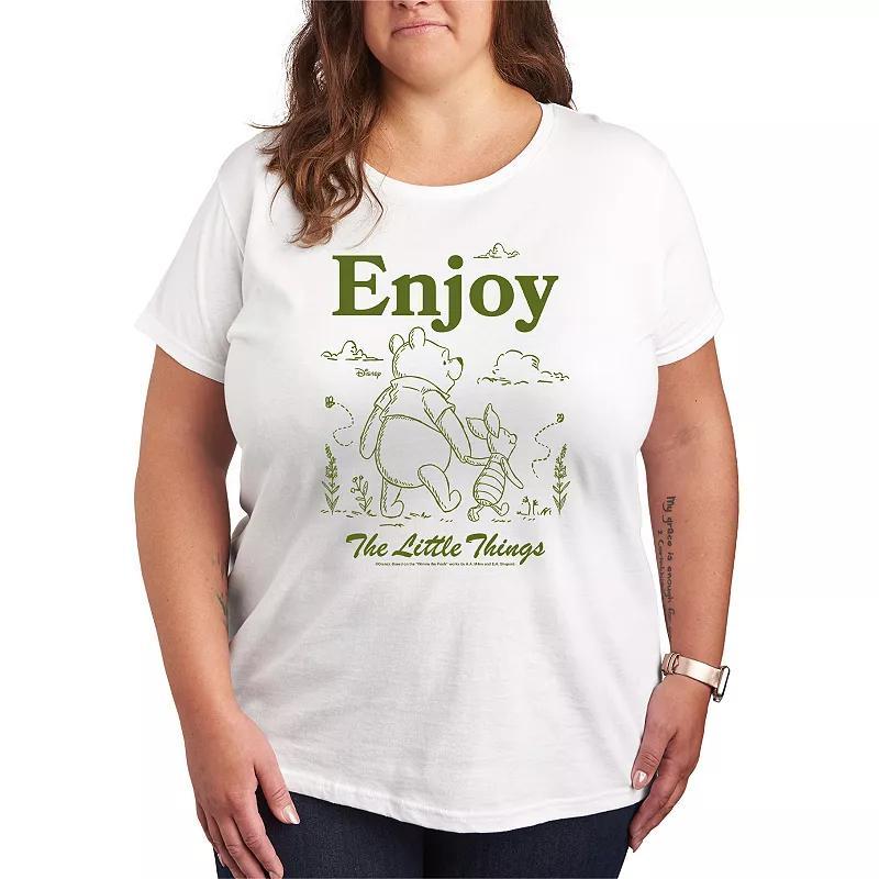 Disneys Winnie The Pooh Little Things Graphic Tee, Womens Product Image