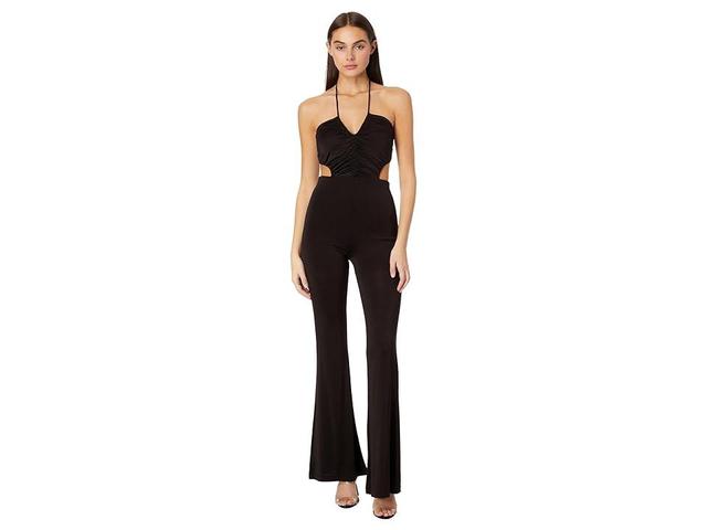 AllSaints Ophelia Cutout Halter Jumpsuit Product Image