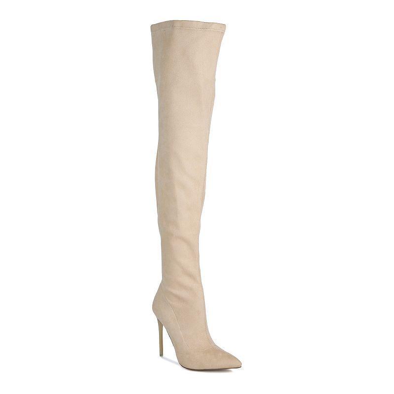 London Rag Atelier Womens Stretch Stiletto Boots Product Image