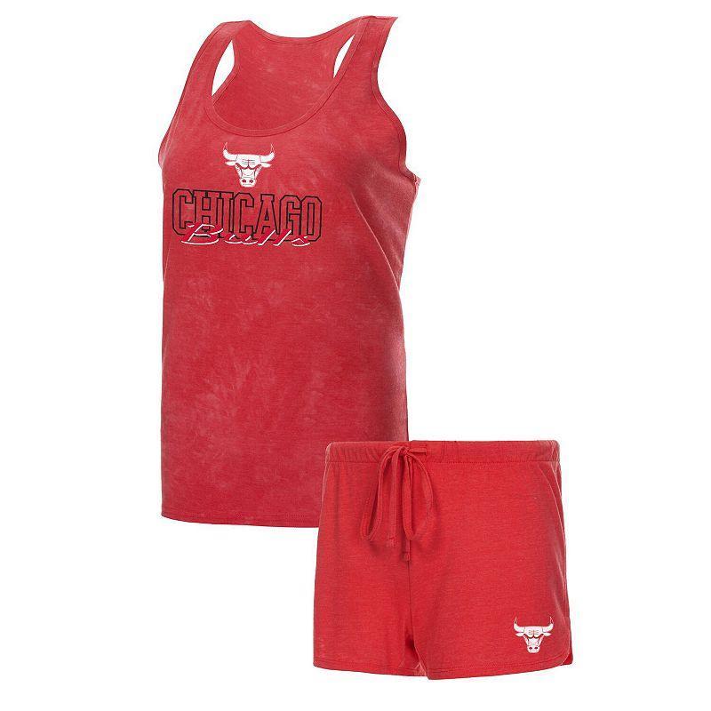 Womens Concepts Sport Red Chicago Bulls Billboard Racerback Tank Top & Shorts Sleep Set Product Image