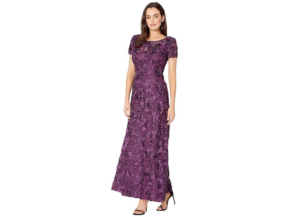 Alex Evenings Embellished Lace A-Line Evening Gown Product Image